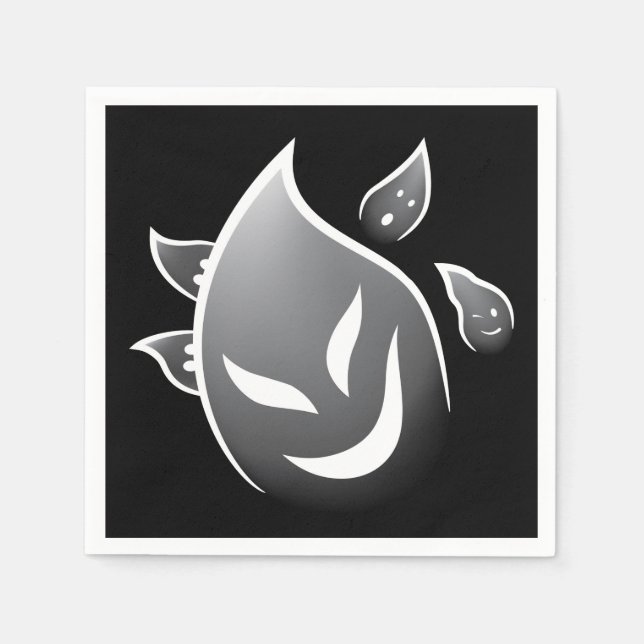 Spooky Spöken Pappersservett (Framsidan)