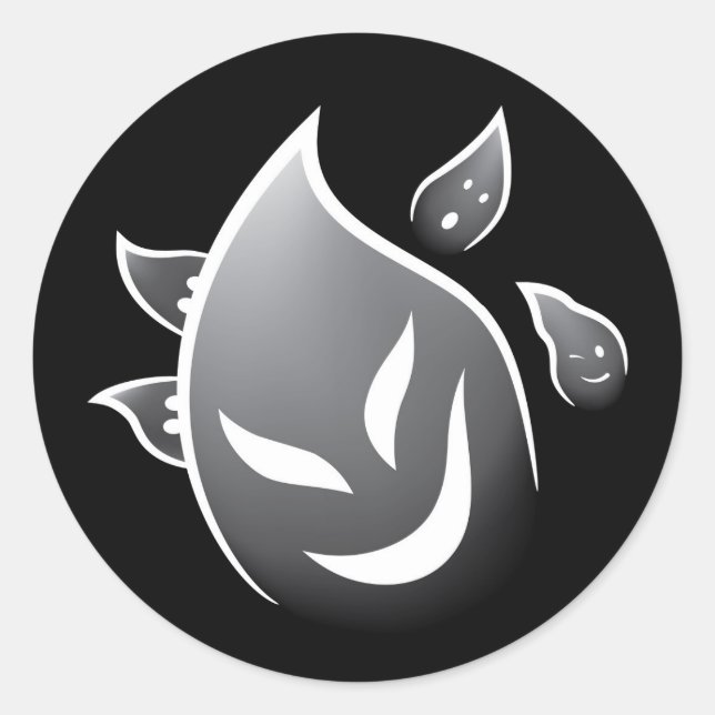 Spooky Spöken Runt Klistermärke (Framsida)