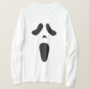 Spooky spökskjorta ansikte Halloween fest T Shirt