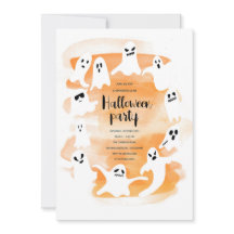 Spooky spökvattenfärg Halloween fest