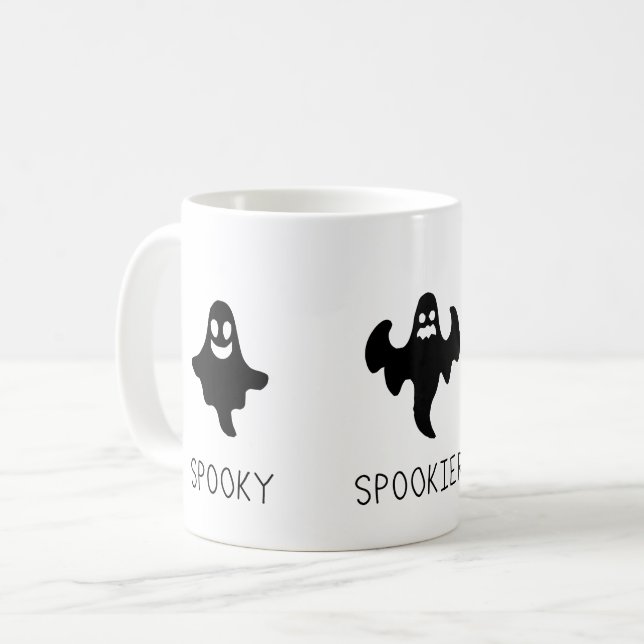 Spooky Spookier Spookiest Kaffemugg (Framsida vänster)