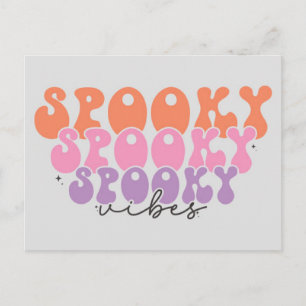 Spooky Spooky Spooky Vibes Vykort