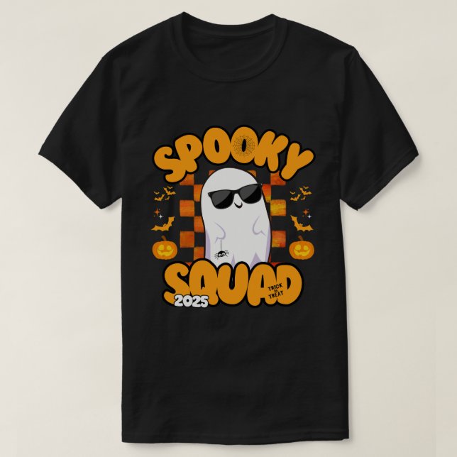 Spooky Squad 2025 - Coola Ghost Halloween fest T Shirt (Design framsida)