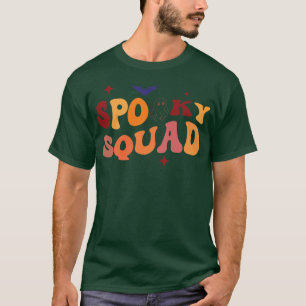 SPOOKY SQUAD Retro Groovy Cousin Crew Blommigt Gho T Shirt