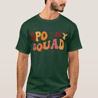 SPOOKY SQUAD Retro Groovy Cousin Crew Blommigt Gho T Shirt