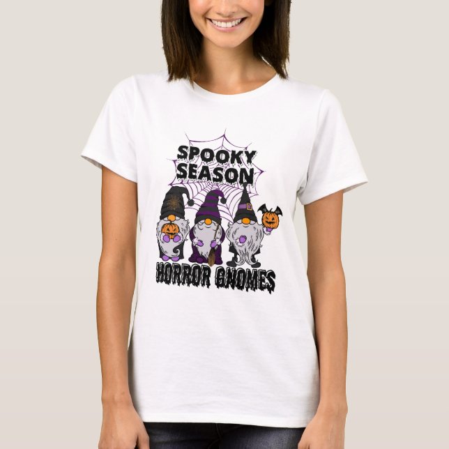 Spooky Squad Shirt| Gnomes Halloween T Shirt (Framsida)