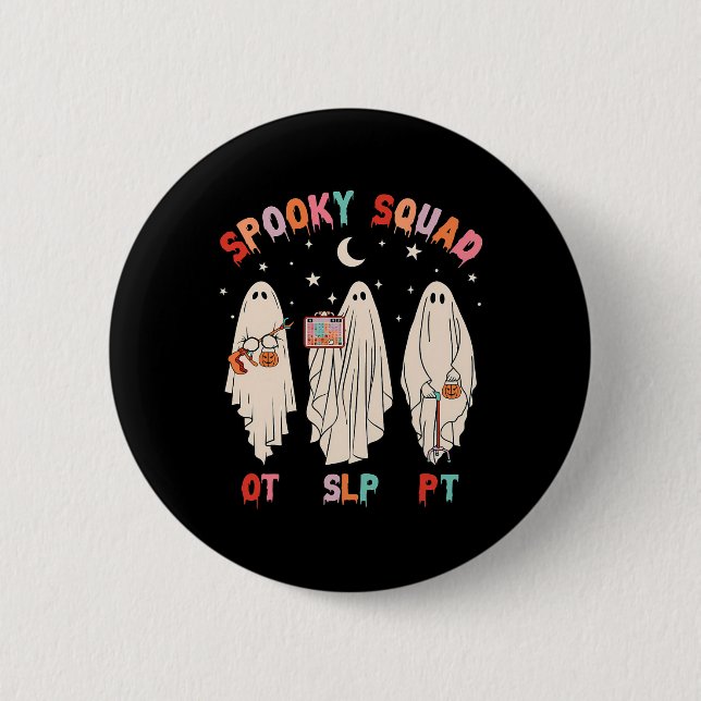 Spooky Squad SpT Ghost-behandling Knapp (Framsida)