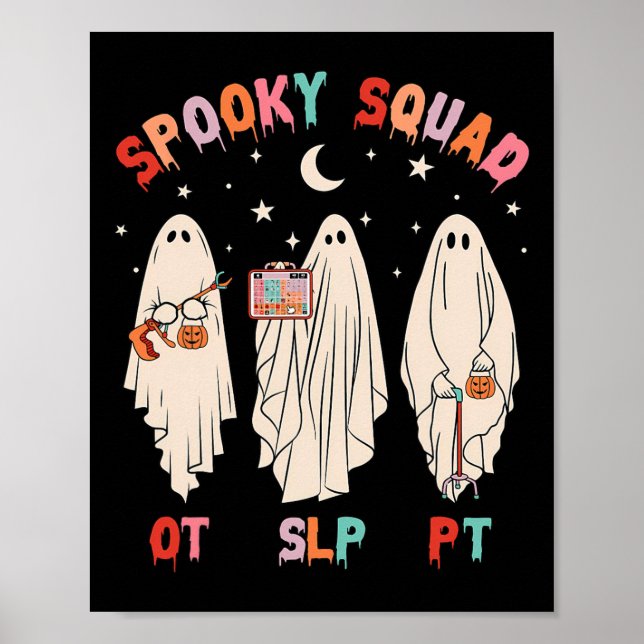 Spooky Squad SpT Ghost-behandling Poster (Framsidan)