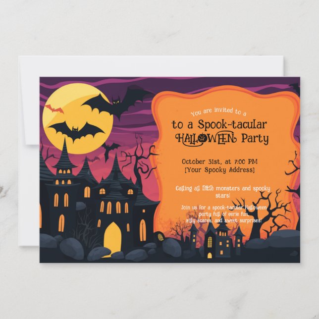 Spooky Squad's Halloween Bash Inbjudningar (Framsida)