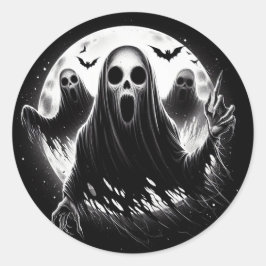 Spooky Stickers Runt Klistermärke