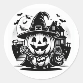 Spooky Stickers Runt Klistermärke