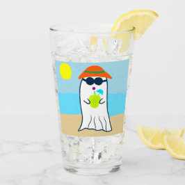 Spooky Summer Ghost på Beach Glaskopp