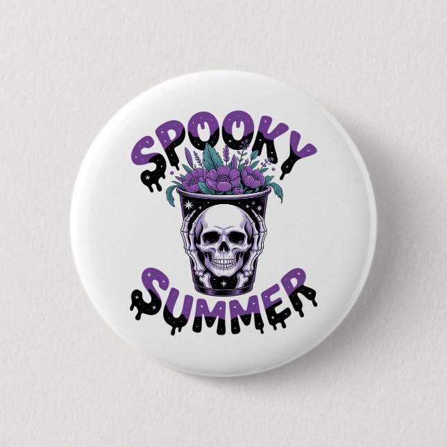Spooky Summer Skeletonsummerween Knapp (Framsida)