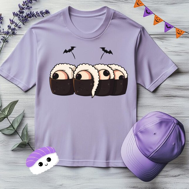 Spooky Sushi Creepy Cute Halloween Food T Shirt (Skapare uppladdad)