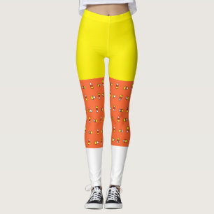 Spooky Sweet-Candy corn Tri-Färg Leggings