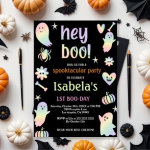 Spooky Sweet Ghost Birthday Inbjudan