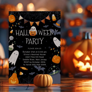 Spooky Sweet Halloween fest Inbjudningar