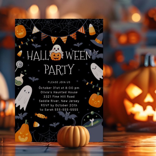 Spooky Sweet Halloween fest Inbjudningar (Skapare uppladdad)