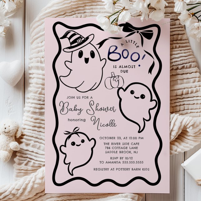 Spooky Sweet Little Boo Baby Shower Inbjudningar (Skapare uppladdad)