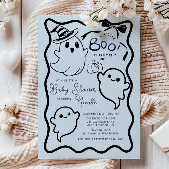 Spooky Sweet Little Boo Baby Shower Inbjudningar (Skapare uppladdad)