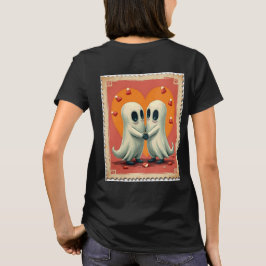 Spooky Sweethearts Frimärke Halloween T Shirt