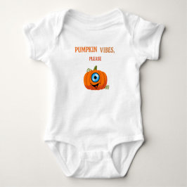 Spooky Sweetie – Pumpkin Eye Baby Outfit T Shirt