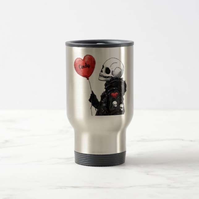 Spooky Swehoney-Anpassade Skull med Balloon Resemugg (Center)