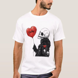 Spooky Swehoney-Anpassade Skull med Balloon T Shirt