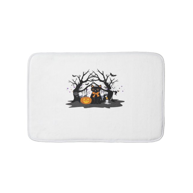Spooky Tassar & Pumpkin Halloween Nights Classic T Badrumsmatta (Framsidan)