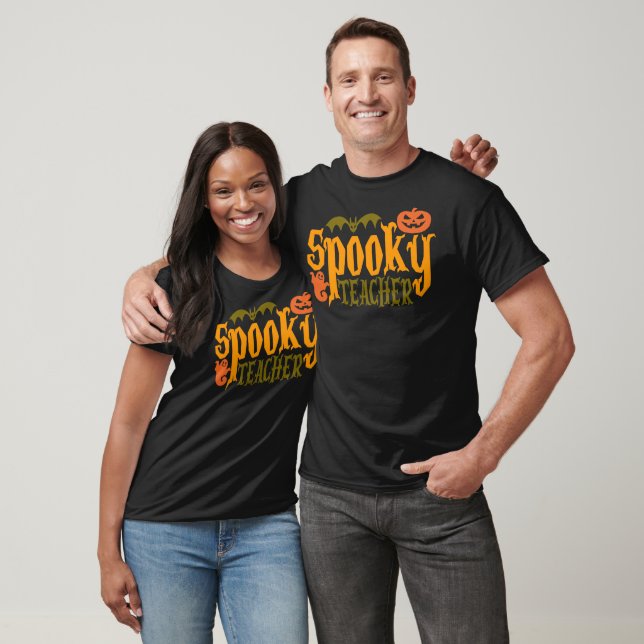 Spooky Teacher Funny Halloween Gift Ideas T Shirt (Unisex)