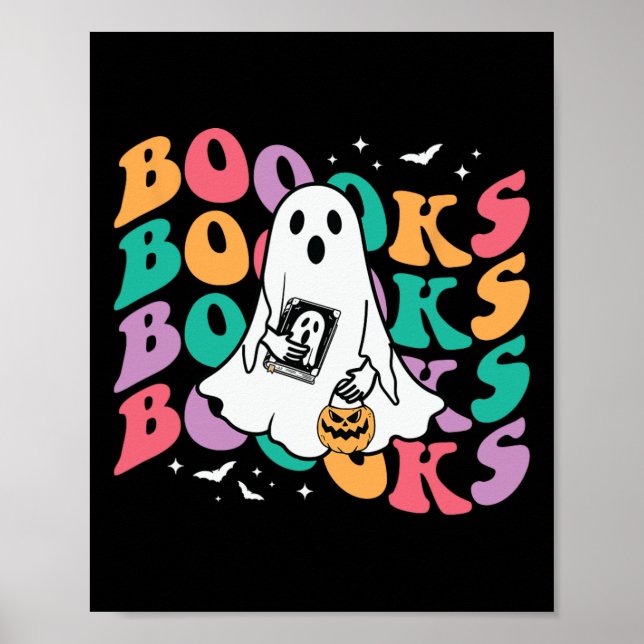 Spooky Teacher Halloween Costume for Bok Älskare Poster (Framsidan)