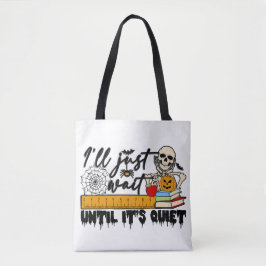 Spooky Teacher Halloween Tote Bag Tygkasse