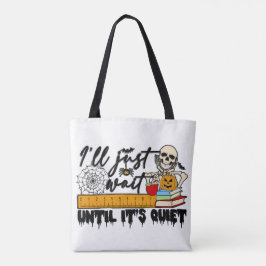 Spooky Teacher Halloween Tote Bag Tygkasse