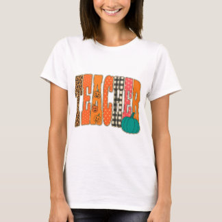 Spooky Teacher png｜Pumpkin shirt teachers｜teacher  T