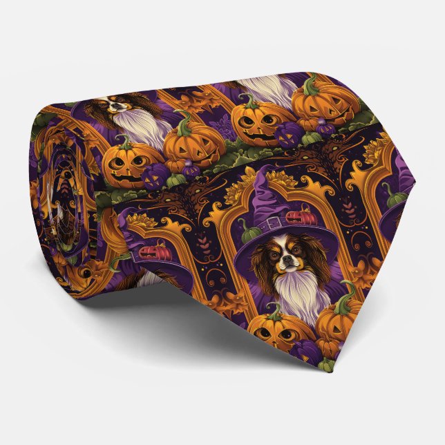 Spooky Tibetansk spanjor Hund Halloween Witch Pump Slips (Rullad)