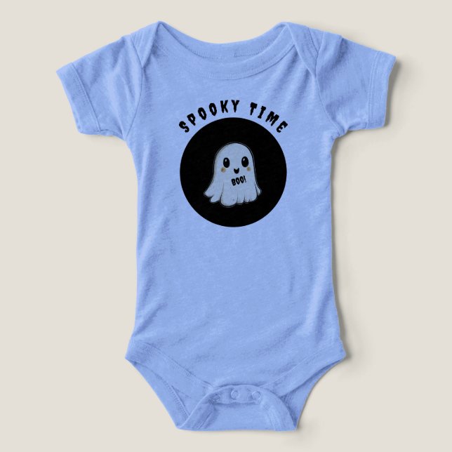 Spooky Time med Halloween Ghost T Shirt (Design Framsida)
