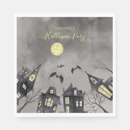 Spooky town Halloween Napkins Pappersservett