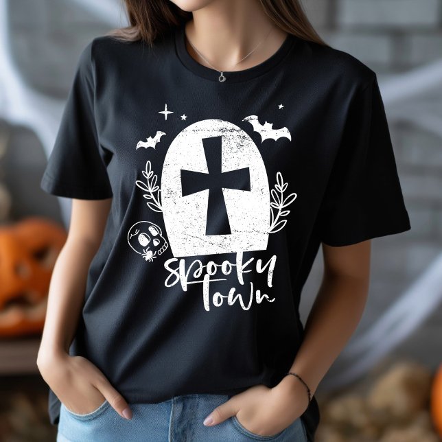 Spooky Town Halloween T Shirt (Skapare uppladdad)