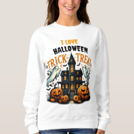 Spooky trick-or-treat på en gammal mansion t shirt