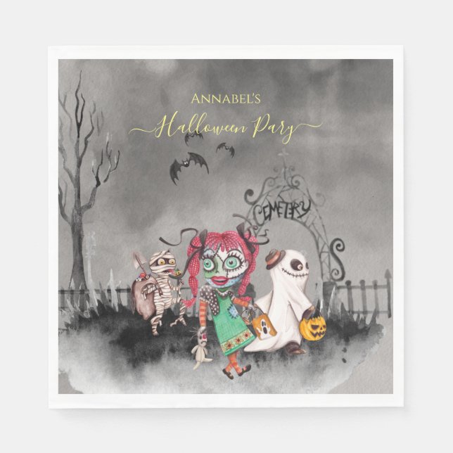 Spooky Trick på Treaters Halloween Pappersservett (Framsidan)