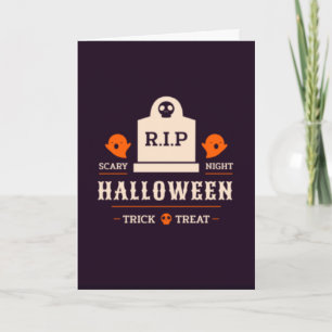 Spooky Trick & Treat Halloween Card Kort