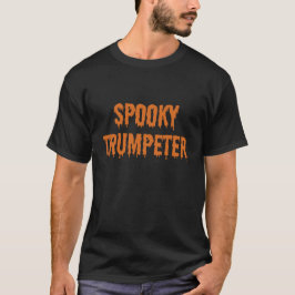 Spooky Trumpeter Musician Halloween Music  T Shirt