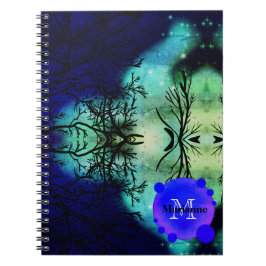 Spooky Twilight Forest Halloween Anteckningsbok