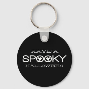 Spooky Typography Halloween Keychain Nyckelring
