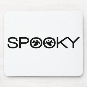 Spooky Typography Halloween Mousepad Musmatta