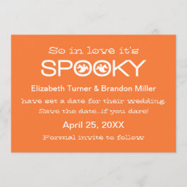 Spooky Typography Halloween Spara datum Datumet