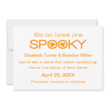 Spooky Typography Halloween Spara datum