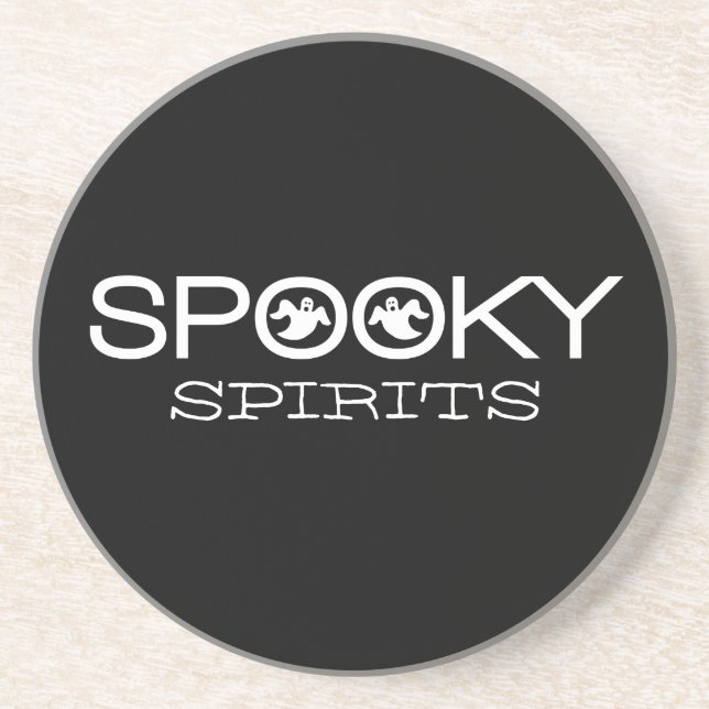 Spooky Typography Halloween Underlägg (Framsidan)