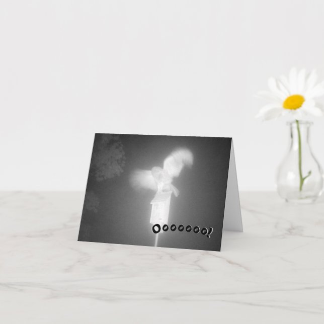 Spooky Uggla Halloween-kort Kort (Liten växt)