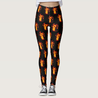 Spooky Uggla Halloween Leggings